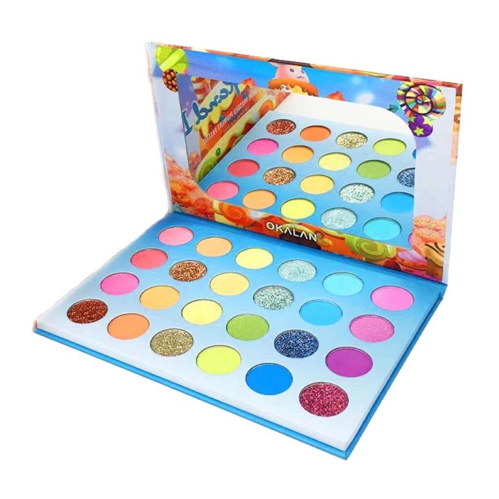 OKALAN- E112 : Candyland II - 24 Colors Pressed Pigment Palette